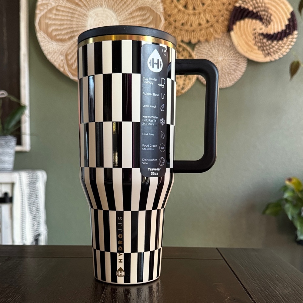 HYDROJUG 32 oz. Traveler Tumbler - Black Tie! New! Limited Edition!